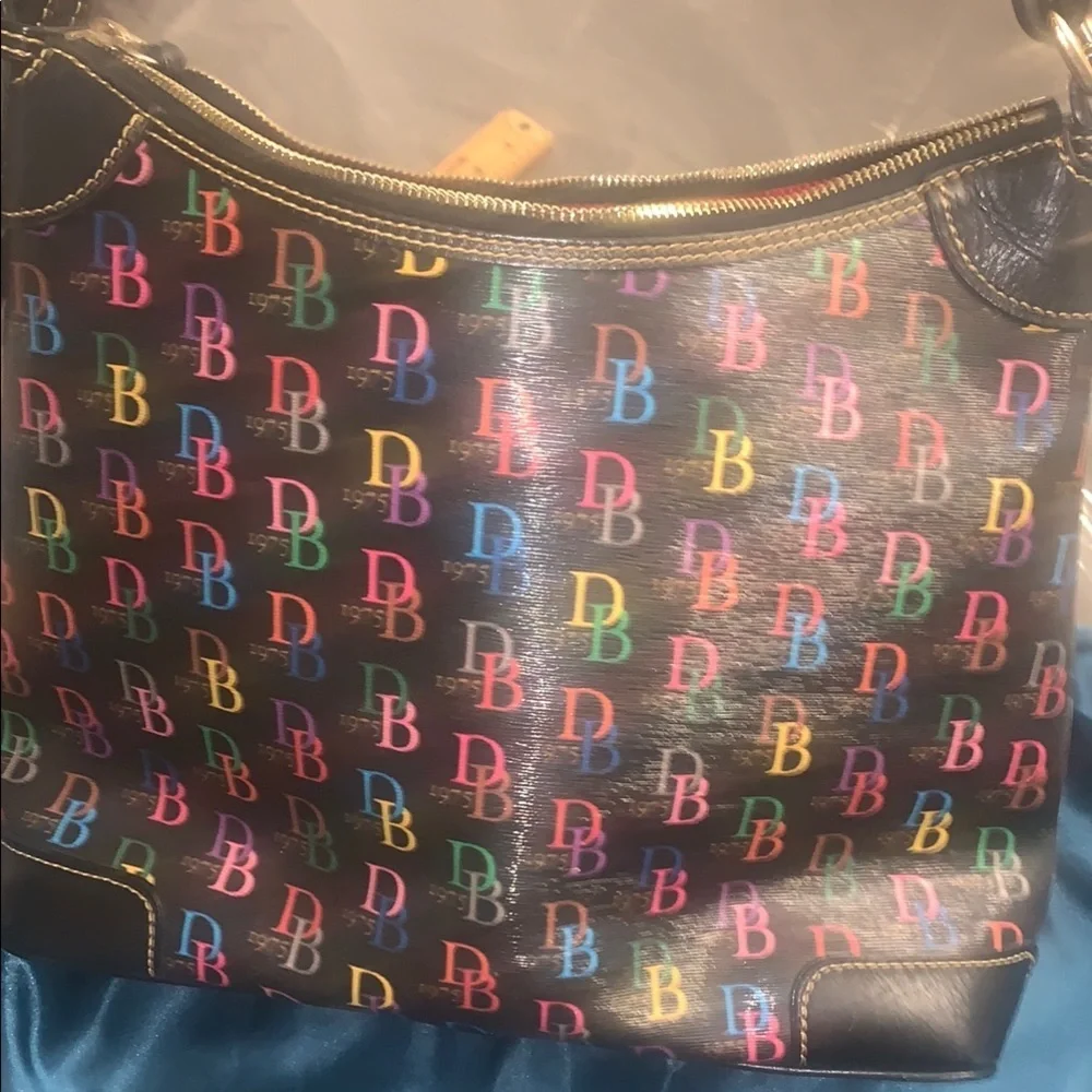 Dooney & Bourke Multicolor Logo Shoulder Bag & WALLET NOT INCLUDED
